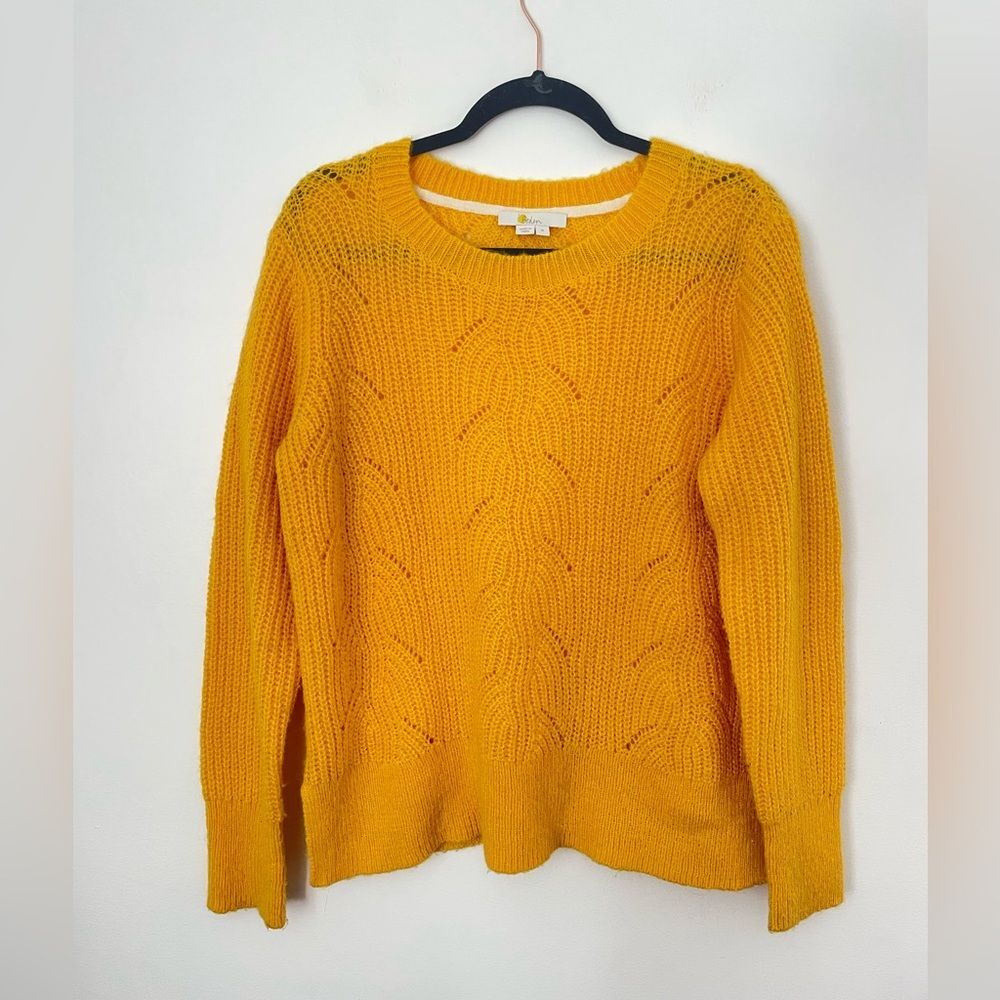 Boden Womens Golden Yellow Wool Blend Hadley Sweater Size Medium - Picture 14 of 14